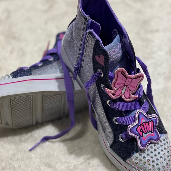Skechers Twinkle Toes  Hight Top Sneakers - Picture 2 of 6